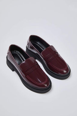 Kahverengi Rugan Dikis Detayl? Kad?n Loafer Ayakkab? TAKAW26LA00006