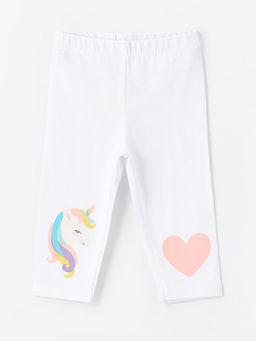 Beli Lastikli Bask?l? K?z Bebek Tayt