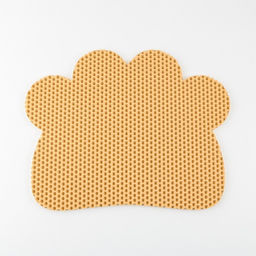 Коврик под миску и лоток Лапка, бежевый, 33,3х42,5 см - Пушистое счастье фото 4