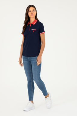 Футболка U.S. Polo Assn хлопок с эластаном тёмно-синяя  фото 11