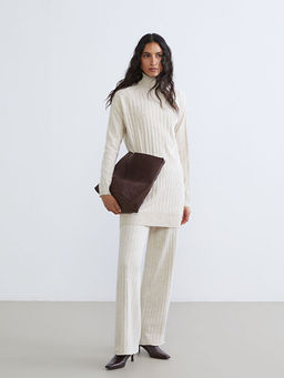 Bal?k?? Yaka Kad?n Triko Tunik