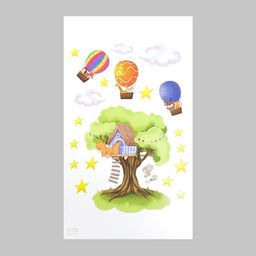 Интерьерная наклейка "Домик на дереве" 30х50 см