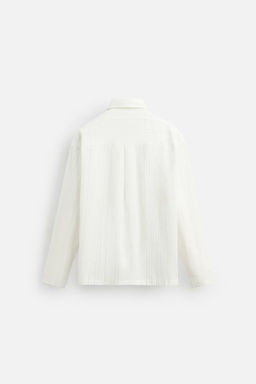 STRIPED TEXTURED SHIRT - Zara фото 9