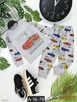 Пижама для девочки и мальчика с рисунком