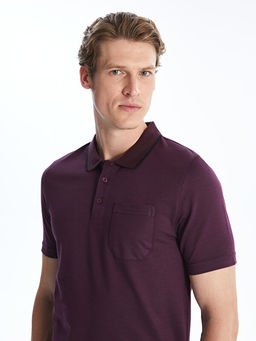 Polo Yaka K?sa Kollu Penye Erkek Ti??rt