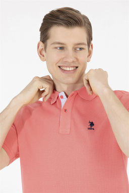 Мужская базовая футболка с воротником поло Pomegranate Blossom - U.s. polo assn фото 11