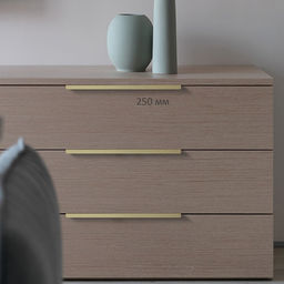 Ручка CAPPIO RT001AU, L=250 мм, м/о 192 мм, цвет сатиновое золото