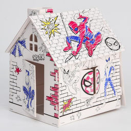 Дом-раскраска 3 в 1 Человек-паук, набор для творчества - Marvel фото 2