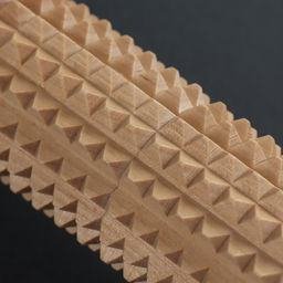 Массажёр для ног «Валик», деревянный, с шипами, d = 5,5 × 24 см