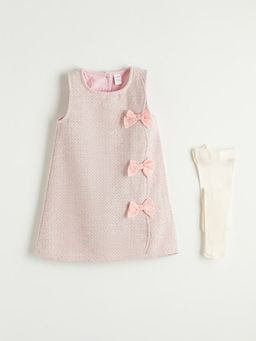 K?z ?ocuk T?vit Elbise ve K?lotlu ?orap