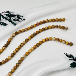 Бусины для украшений из песочной Яшмы (36 бусин) 38 см