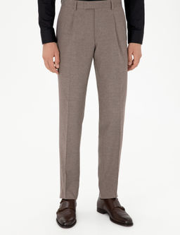 Норковые брюки узкого кроя из ткани - Cacharel фото 2