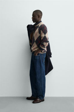 ARGYLE JACQUARD JUMPER - Zara фото 4