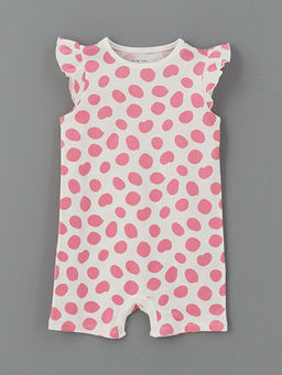 Bisiklet Yaka K?z Bebek Penye Tulum