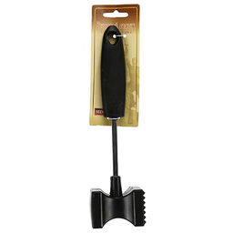 Молоток для отбивания мяса металл+пластик, двухсторонний Шеф 25,5см, основание-6,5х4,5х4,5см (Китай) - Домашняя Мода фото 3