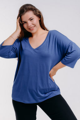 Футболка женская из вискозы Марина индиго - Амадэль фото 6