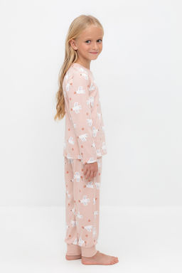 Crockid _ К 1561/дымчатая роза,птички с вишенками пижама дет  фото 3