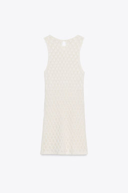 CUTWORK HALTER SHORT DRESS - Zara фото 5