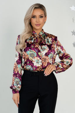 Блуза Open Style 6021 бордовый