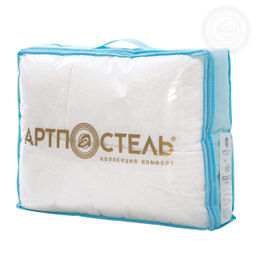 Одеяло "Лебяжий пух" облегченное (хлопок 100%) 200*215 Евро/1 шт. Комфорт (хлопок)