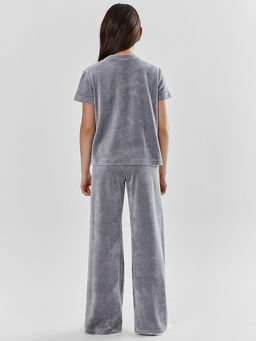 Комплект домашний для девочек серый велюровый - Mark formelle фото 3