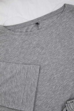 Gri Melanj Pamuklu Orme Pijama Tak?m? THMAW26PT00227 - Trendyolmilla фото 7