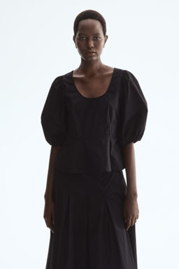 Blusa de algod?n con peplum - H&m фото 2