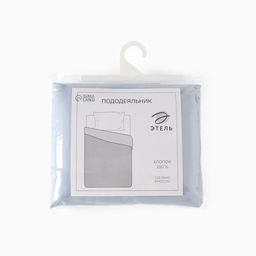 Пододеяльник 220ТС Этель 200*220 см, цв.голубой, сатин, 100% хлопок  фото 7