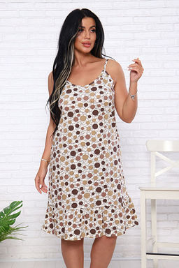 Сорочка на бретелях, кофе (934-1) - Плиона фото 11