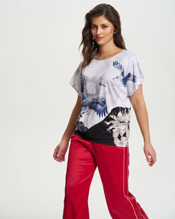 авторская вискозная футболка- кимоно - Sahar art lab фото 5