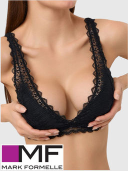 Бюстгальтер женский с мягкими чашками черный