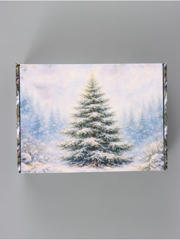 Коробка подарочная, самосборная «Зимняя елочка»,30.7×22×9.5 см