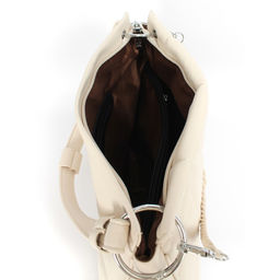 Сумка женская искусственная кожа Marrivina-22225-1, 1отд+карм/перег, плечевой ремень, бежевый SALE 260230 - Adelia фото 3