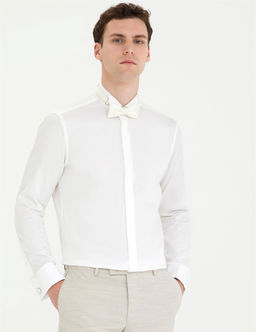 Beyaz Slim Fit Smokin G_mlek