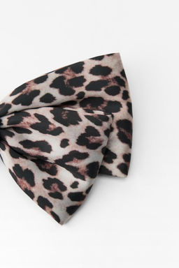 ANIMAL PRINT BOW HAIR CLIP - Zara фото 4