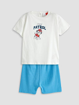 Paw Patrol Bask?l? Erkek Bebek Ti??rt ve ?ort 2li