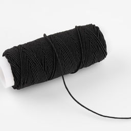 Резинки шпульные, 10 г, 20±2 м, 5 шт., чёрная