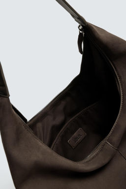 BOLSO SHOPPER LISO / Marr?n - Zara фото 7