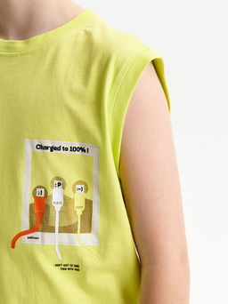 PELICAN, майка для мальчиков, Яблочный фото 3