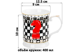 Кружка 400 мл 12,5*9*10 см Ход конем, NEW BONE CHINA - Elan gallery фото 2