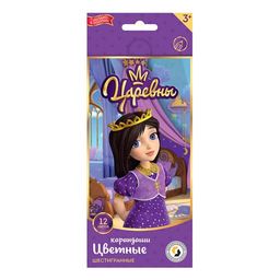 ВКФ Царевны Набор цветных карандашей Соня TSR-CP-2012 заточенный 8 х 12 цв