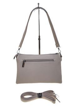 Женская сумка из искусственной кожи, цвет светло серый - Greta фото 2