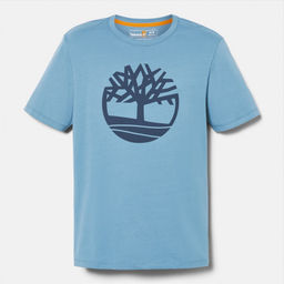 Мужская футболка Timberland TFO T-Shirt Tree Logo Regular синяя фото 2
