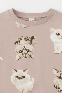 КР 302606/кофейный,милые кошечки к511 джемпер для дев - Crockid фото 6