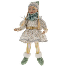 Игрушка набивная "Эльф" (муз, движ), L15 W11 H43 см (полка 23 см.)