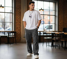 KM1879 Футболка (хлопок) БЕЛЫЙ