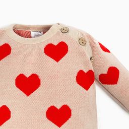 Комбинезон вязаный Крошка Я Сердечки, рост 68-74 см  фото 8