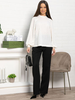 Блуза Нативия (молочная) Б15234-18М - Lt collection фото 7