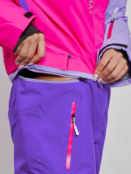Горнолыжный комбинезон женский зимний фиолетового цвета 2327F - Chunmai фото 14