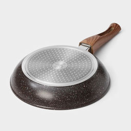 Сковорода Magistro Granit, d=24 см, съёмная ручка soft-touch, антипригарное покрытие, индукция, кованый алюминий, чёрная фото 8